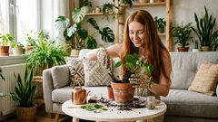 Presádzanie izbových rastlín: Prečo je pôda zakúpená v obchode nevhodná – a čo s tým robiť